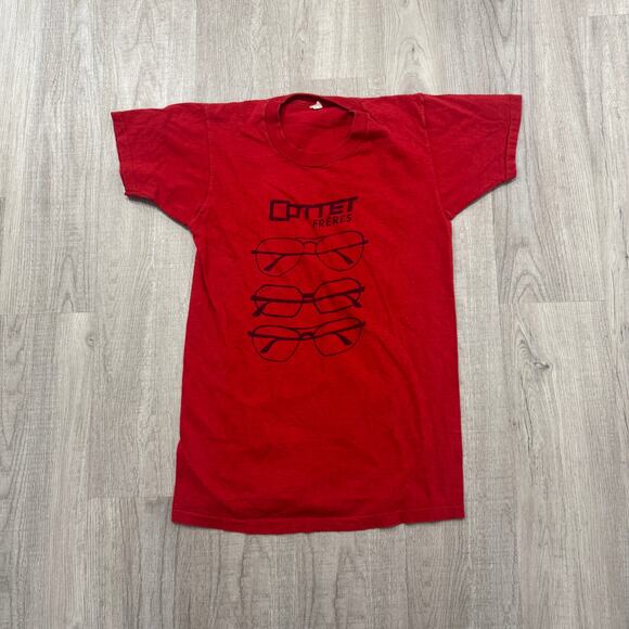 Vintage Cottet Freres Sunglasses Shirt Men's Small Red 80s Aviator 1980s USA - Picture 1 of 8